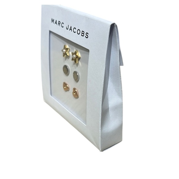 Marc Jacobs  Star, Circle, & Heart Post Earrings Set - Gold, Silver, Ros… - Picture 3 of 5